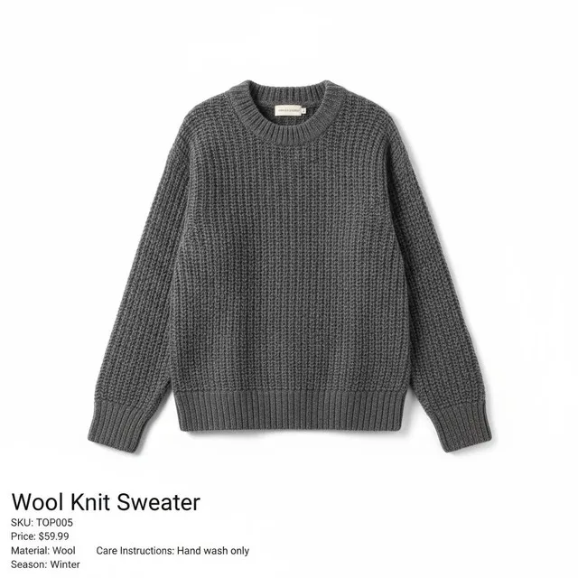 Wool Knit Sweater