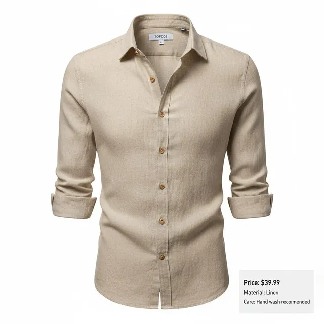 Linen Button-Up Shirt