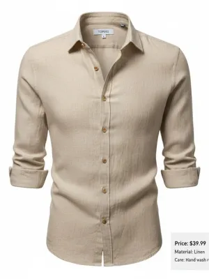 Linen Button-Up Shirt