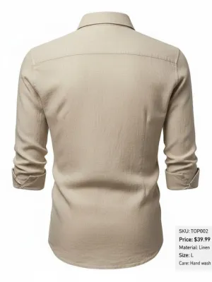 Linen Button-Up Shirt