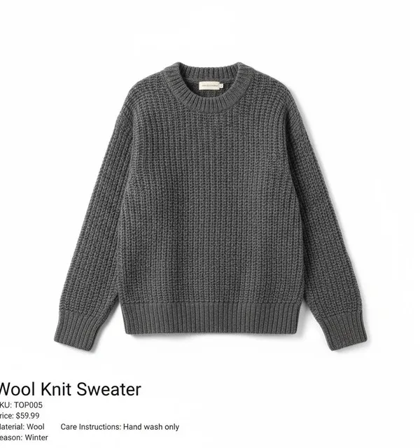 Produit Wool Knit Sweater Image