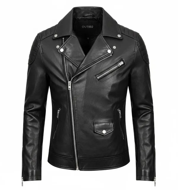 Produit Leather Biker Jacket Image